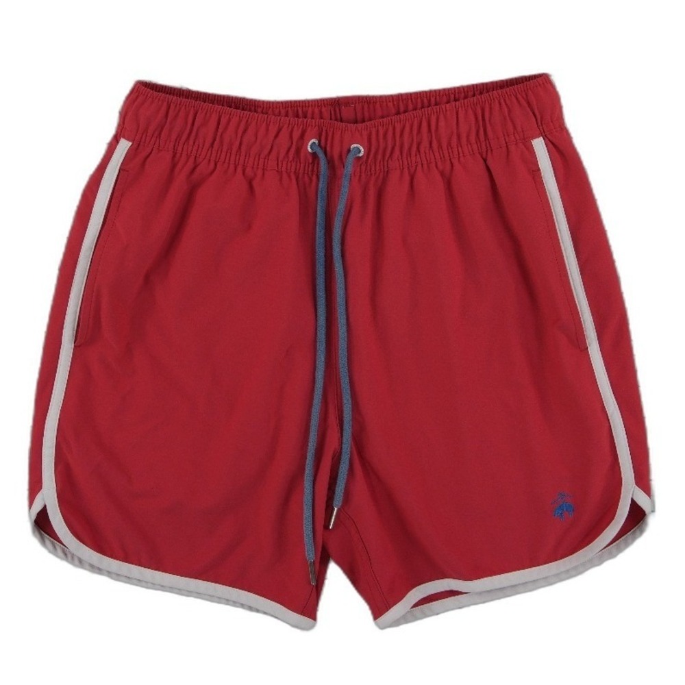 Brooks Brothers Swim Trunks Men's Size Small Red Board Shorts Mesh Lined Yacht